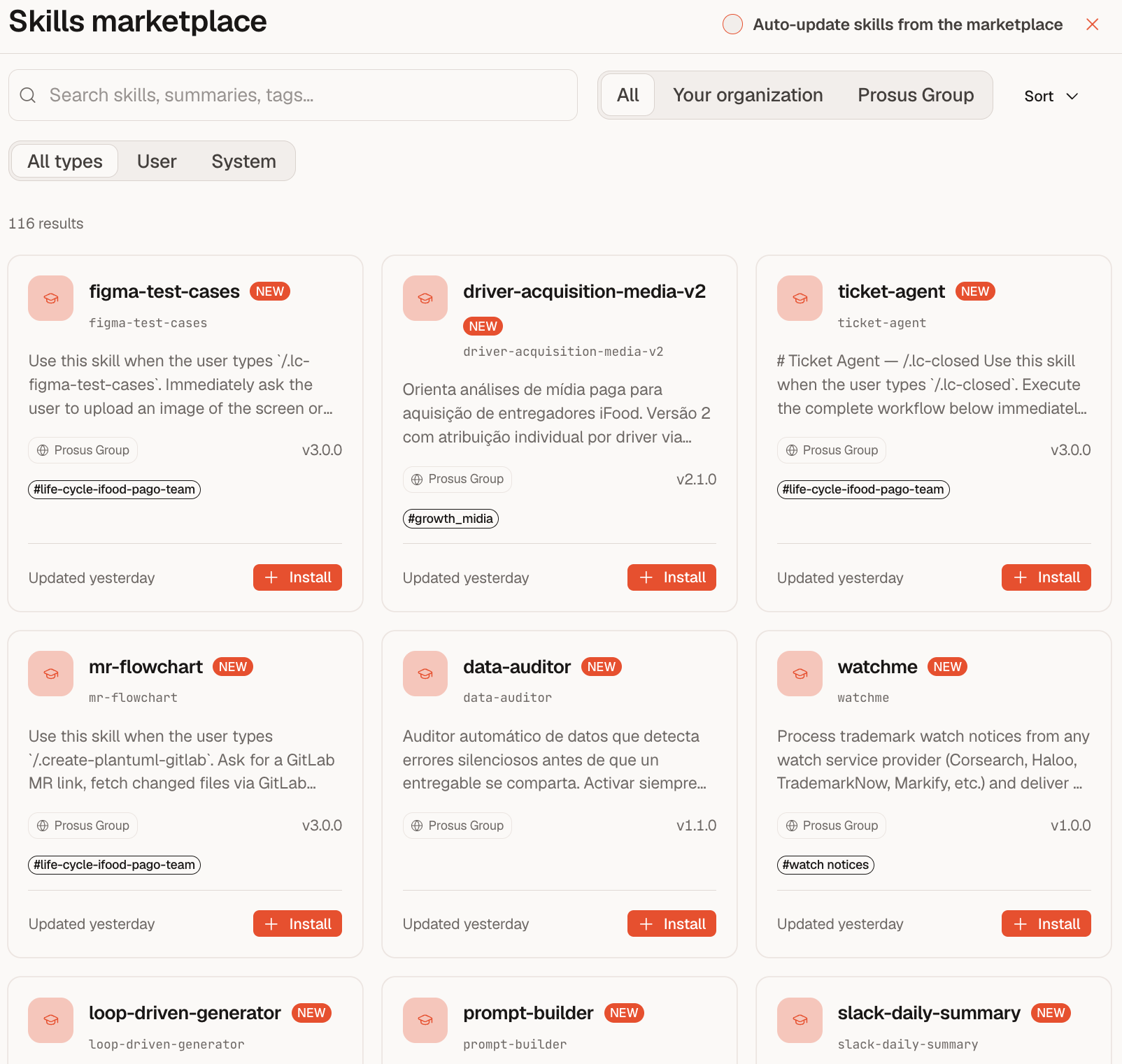 The Claude Code plugin browser: marketplaces of shareable skill and plugin bundles